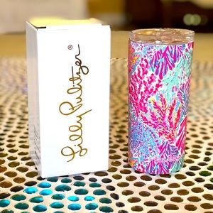 Lilly Pulitzer Splashdance slim tumbler, 6 inches tall, new in box